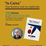 Tertúlia - ISVAT acompanya Rafa Burgos en la presentació de la seva darrera investigació: "la Caixa. Una història mai no explicada"