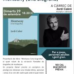 Tertúlia i presentació del llibre «Montseny [Una biografia]» amb Jordi Cabré